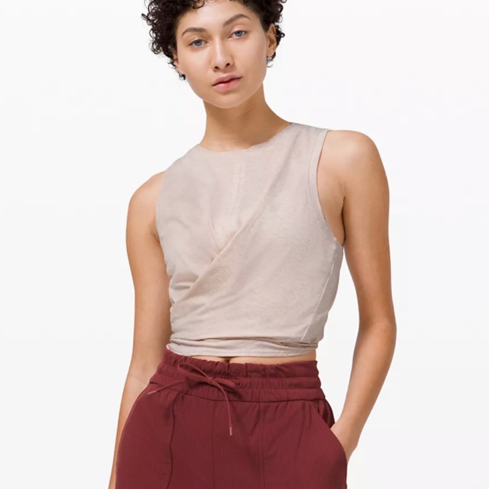 Lululemon Time to Restore Tank, Heathered Dune